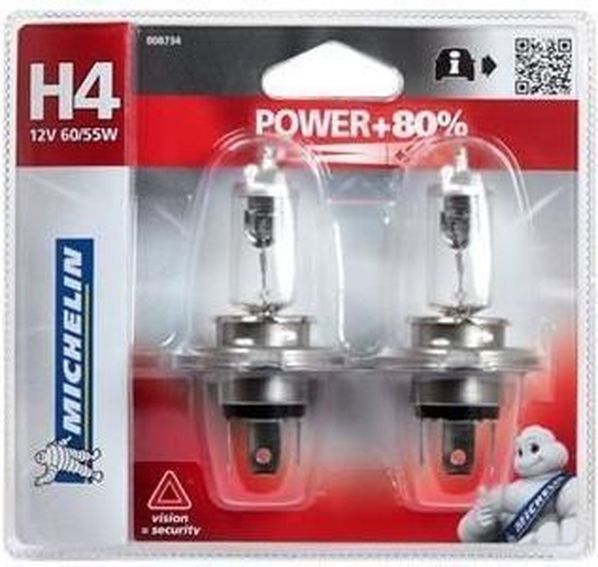MICHELIN Power + 80% 2 H4 12V 60 / 55W