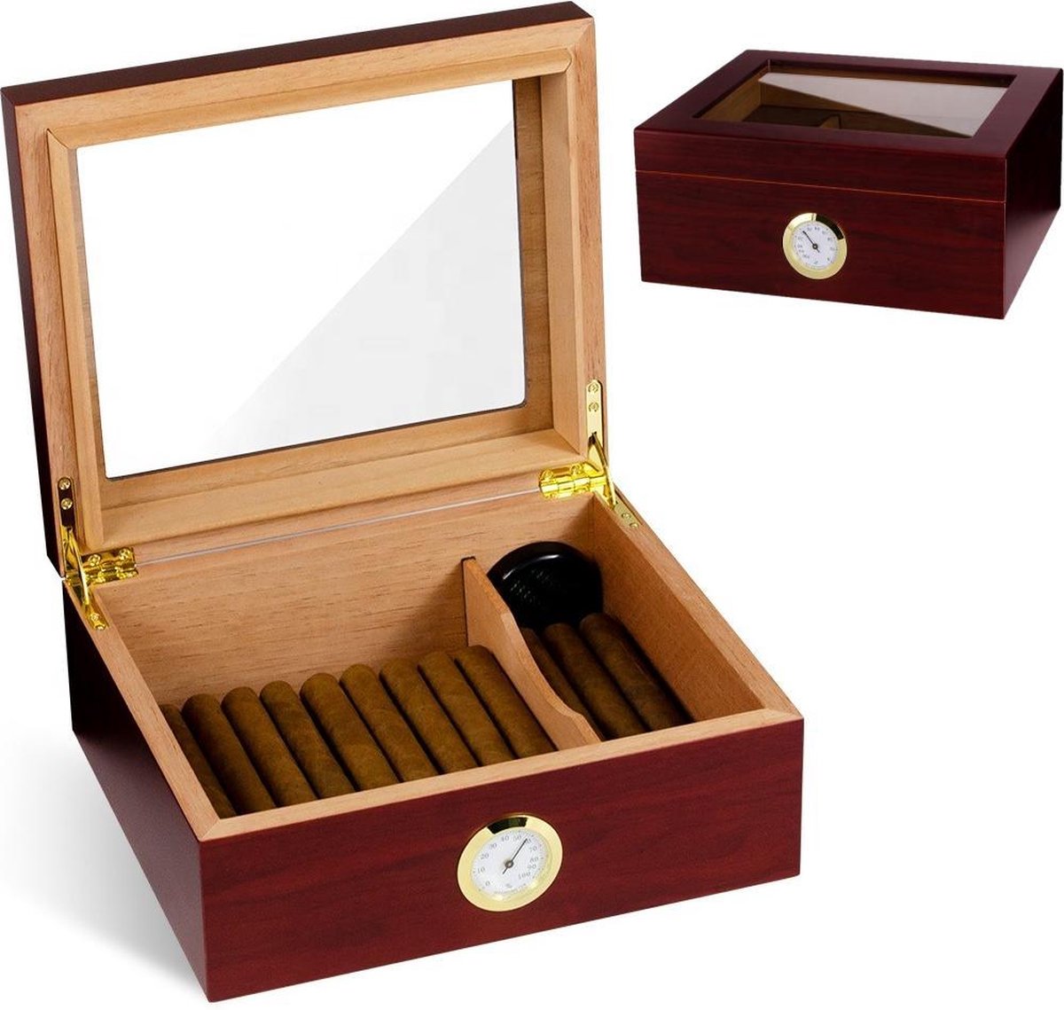 Humidor - Sigarendoos - Sigaren Bewaardoos - Klimaatkast voor Sigaren