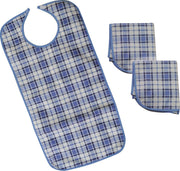 Aidapt slab volwassen blauw ruit - 90 x 44 x 4 cm