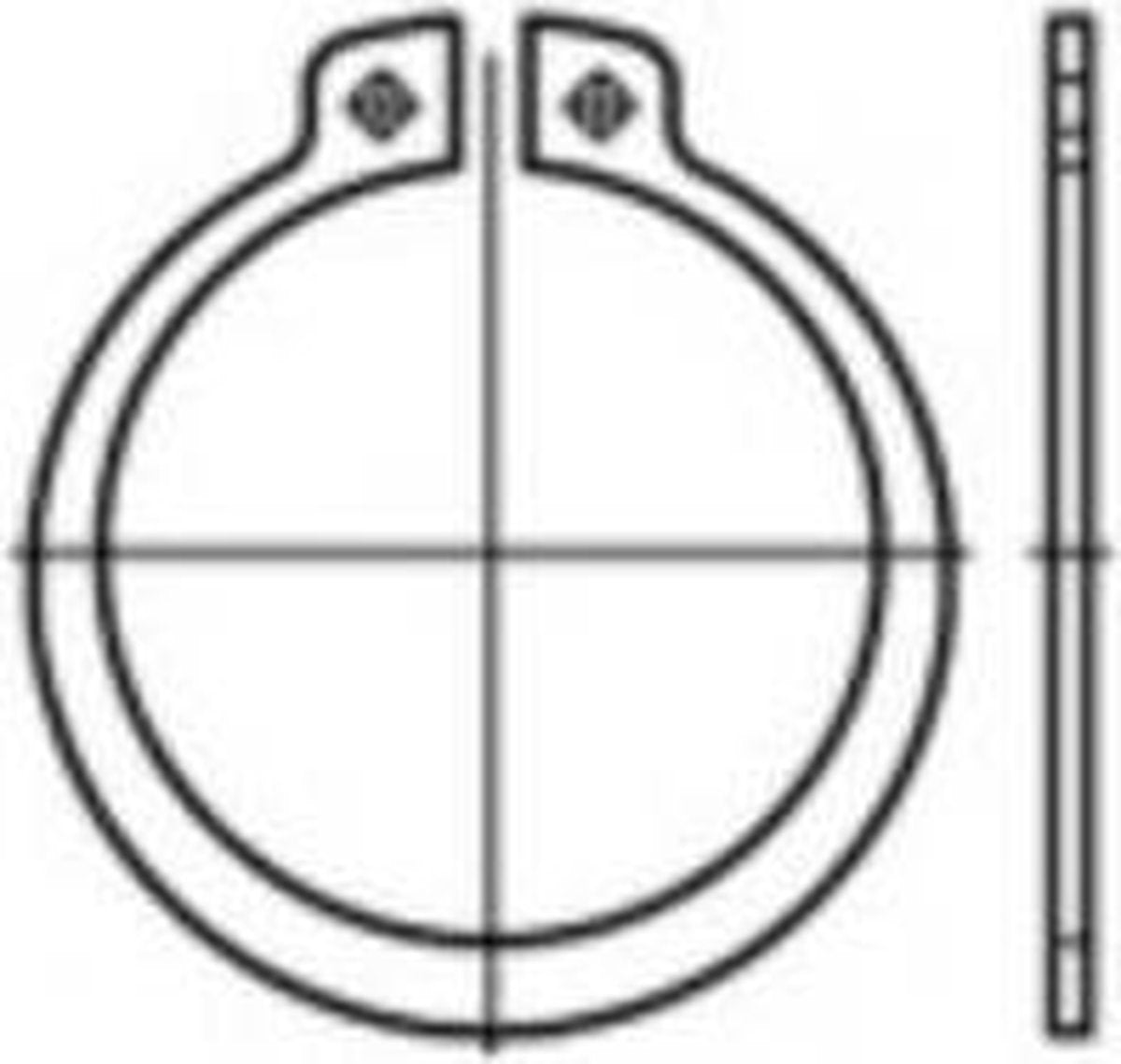 Zekeringsringen Binnendiameter: 11 mm DIN 471 Verenstaal 200 stuk(s) TOOLCRAFT 107641