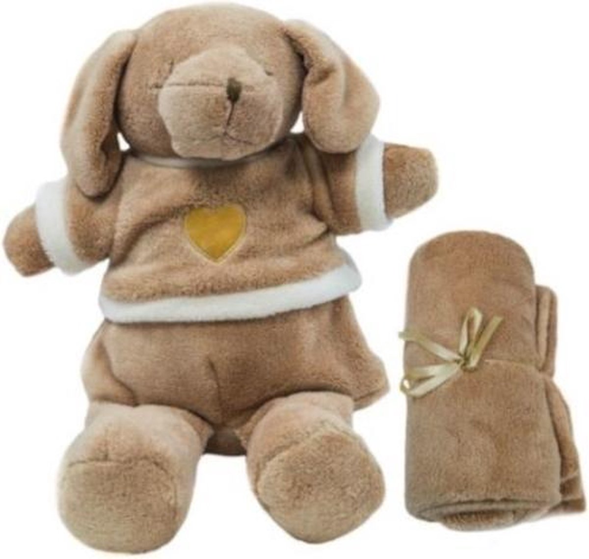 Soft Touch Knuffelbeer Met Deken 100 Cm Polyester Bruin 2-delig