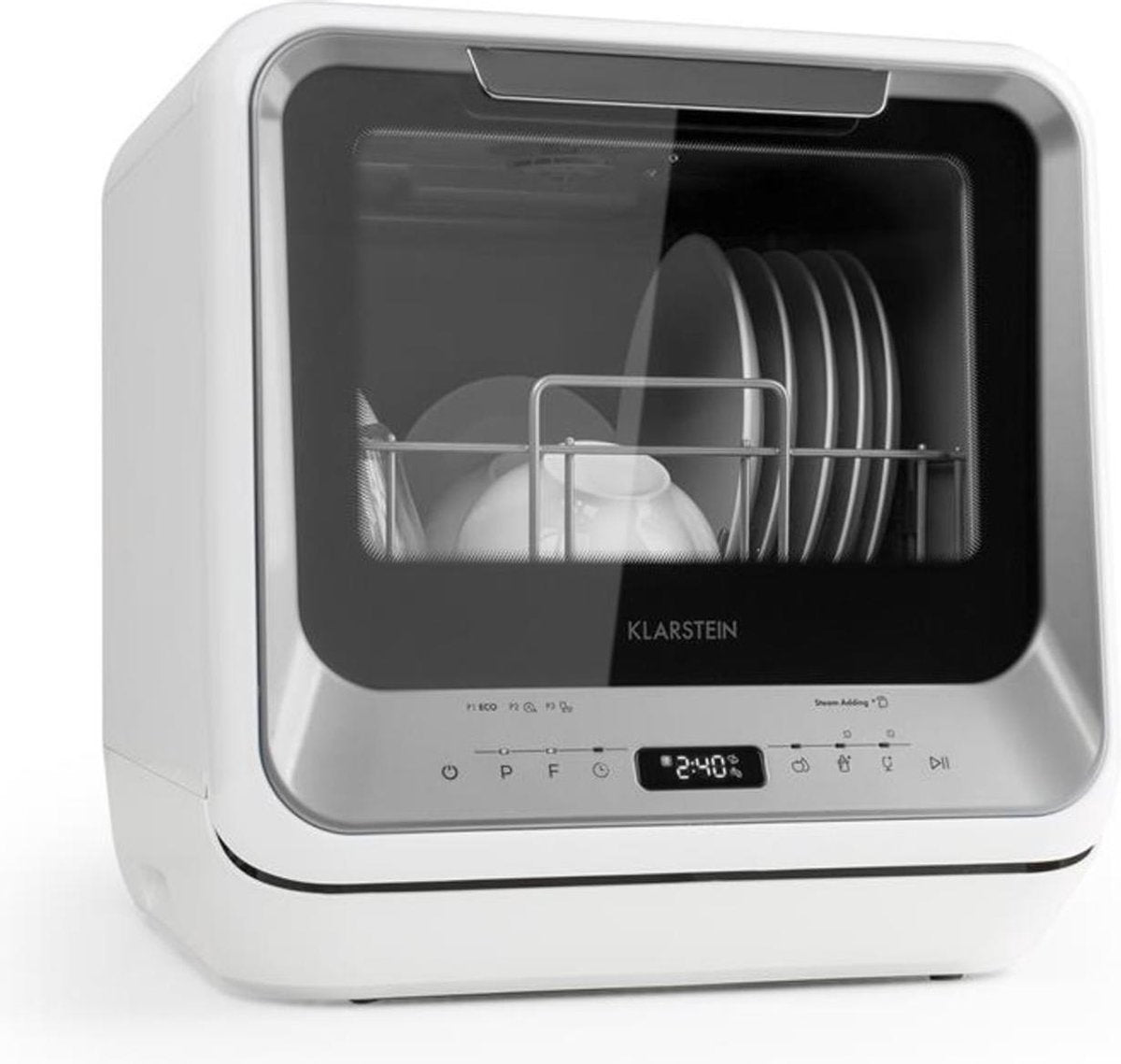 Klarstein Amazonia - mini-afwasmachine - Zilver