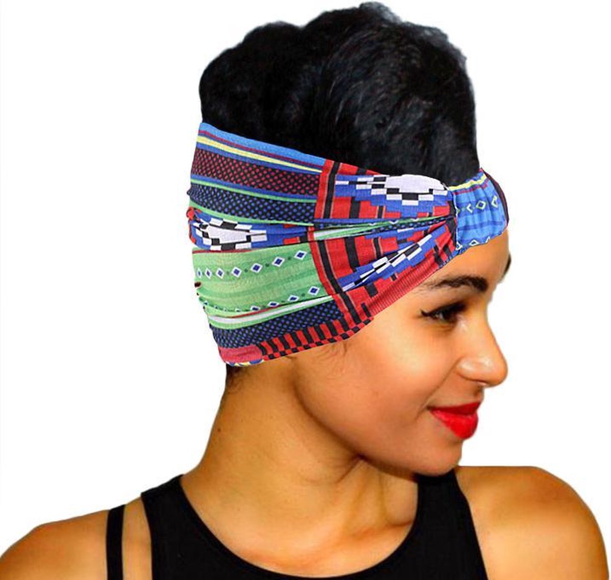 Haarband|Afrikaanse Haarband|Hoofddeksel|Afrikaans|Haarband Dames|Bandana|Stretch|Blauw|Groen|Rood|Haarverzorging