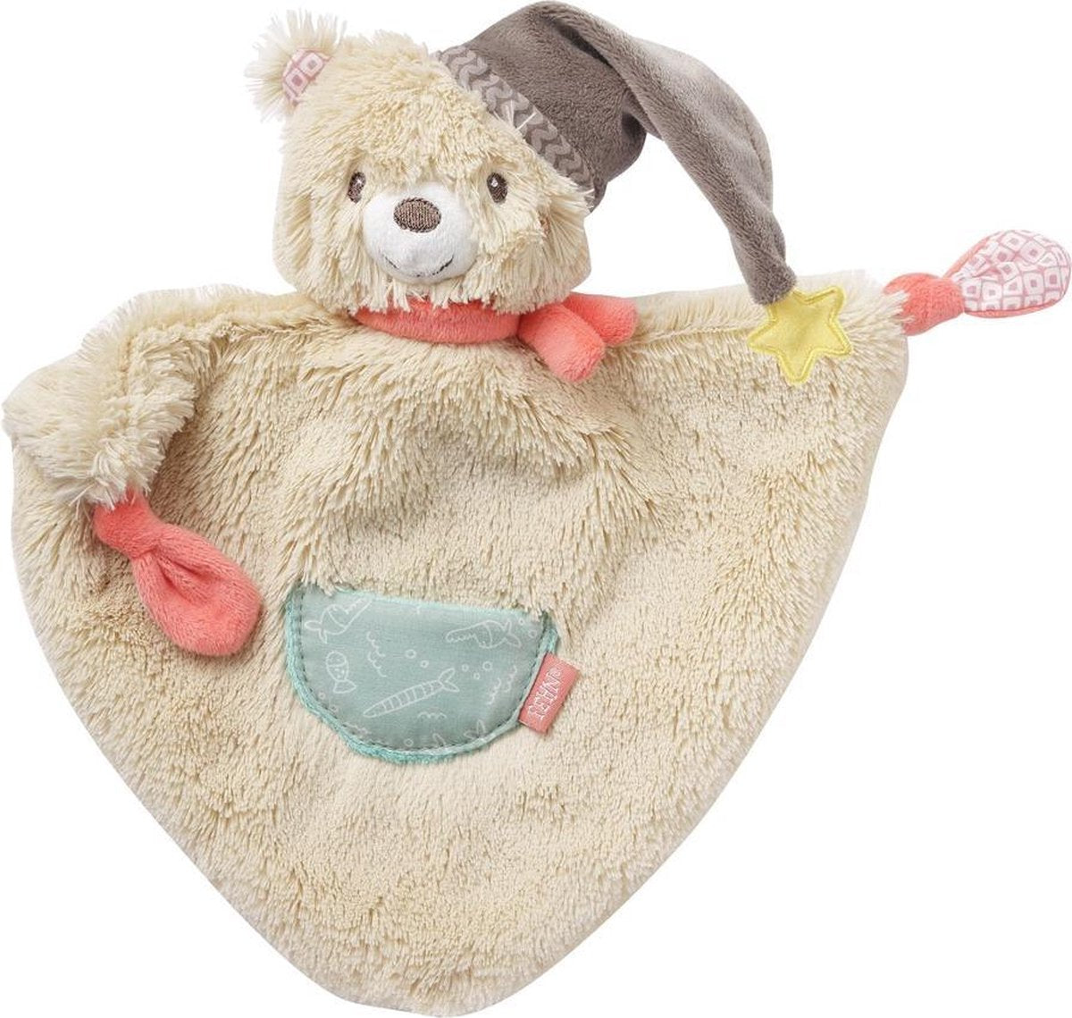 Fehn Knuffeldoekje Bruno Beer 25 Cm Beige