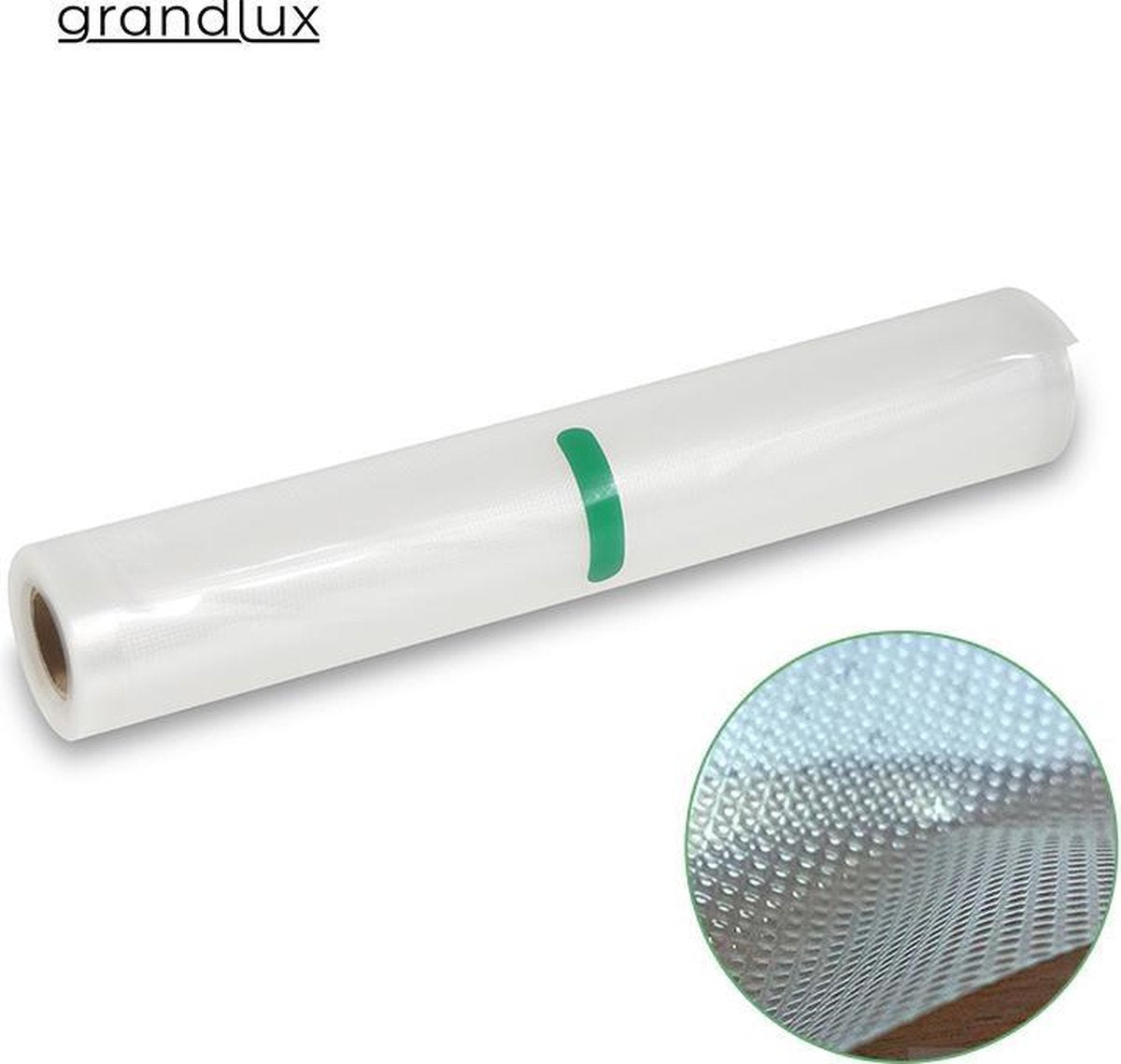 Grandlux Vacuumrollen 28x500cm - Universeel - Folierol - Vacuüm zakken maken - 1 Rol