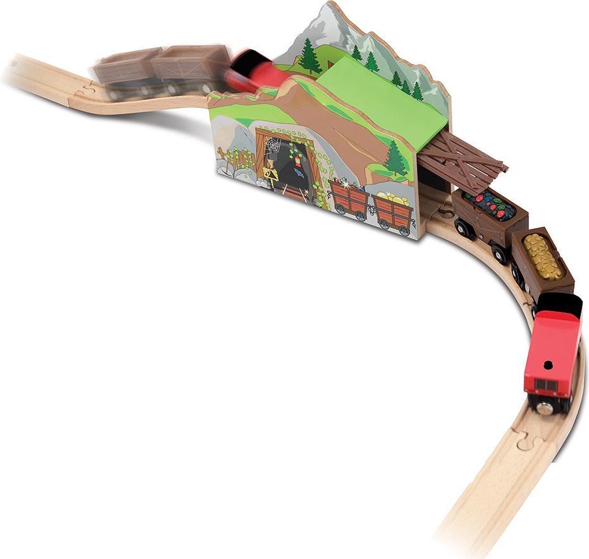 Melissa & Doug - Houten Magische Mijn Treinbaan uitbreiding