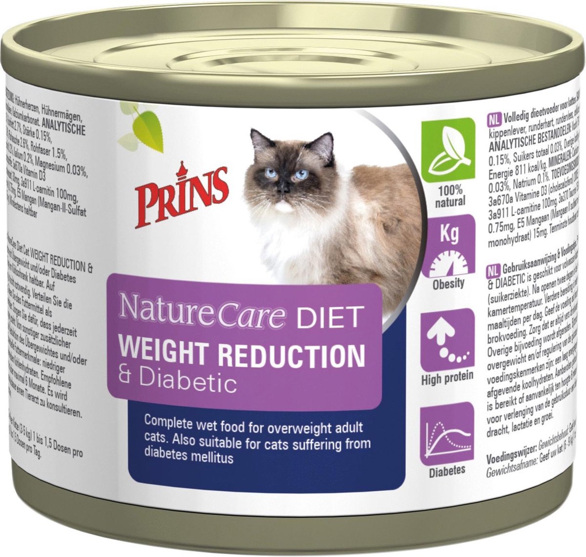Prins Naturecare Diet Cat Weight - Kattenvoer - 200 g