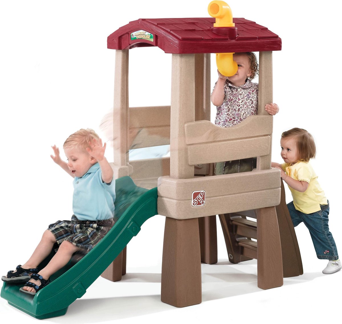 Step2 Speeltoren Lookout Treehouse - Uitkijk boomhut met glijbaan
