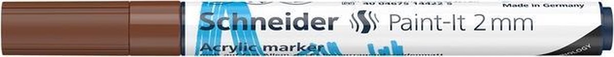 Acryl Marker Schneider Paint-it 310 2mm bruin S-120107