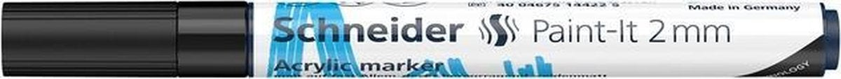 Acryl Marker Schneider Paint-it 310 2mm zwart S-120101