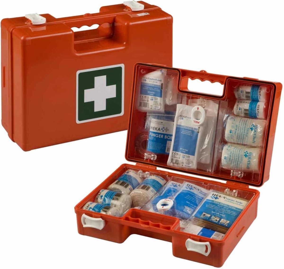 PROFESSIONELE HEKA verbanddoos BHV-basis - Medimulti (OK 2016)  - afmeting 32 x 22 x 13 cm - incl. wandhouder - Goedgekeurd door Oranje kruis
