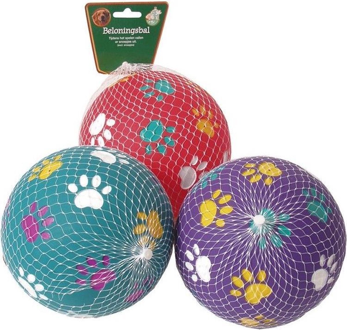 Beloningsbal hond poot print
