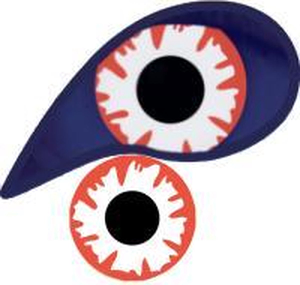 XtremeEyez - UV White Demon - 3 maanden lenzen