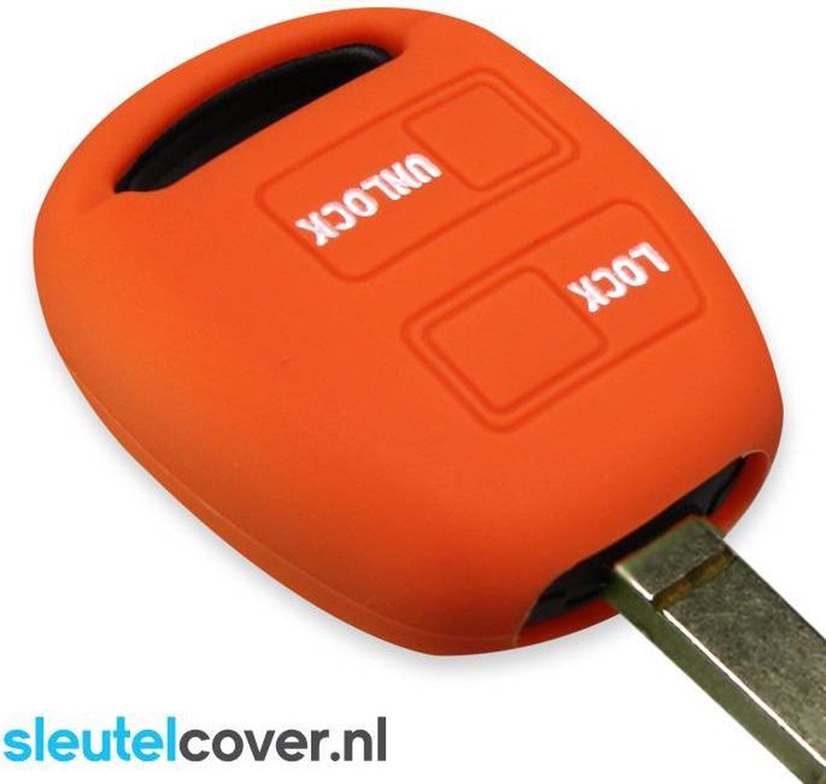 Toyota SleutelCover - Oranje / Silicone sleutelhoesje / beschermhoesje autosleutel