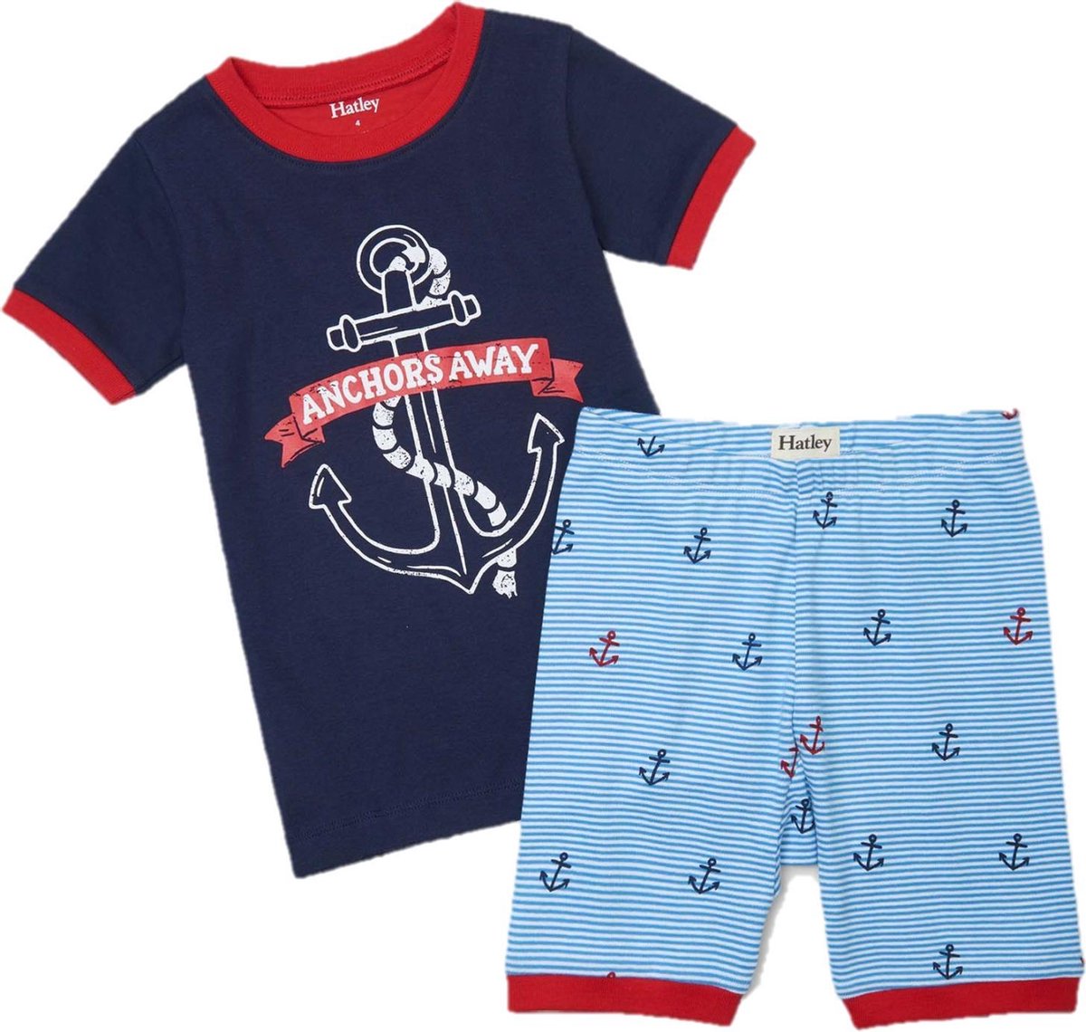 Hatley Jongens 2-delige Korte Pyjama Anchors Away