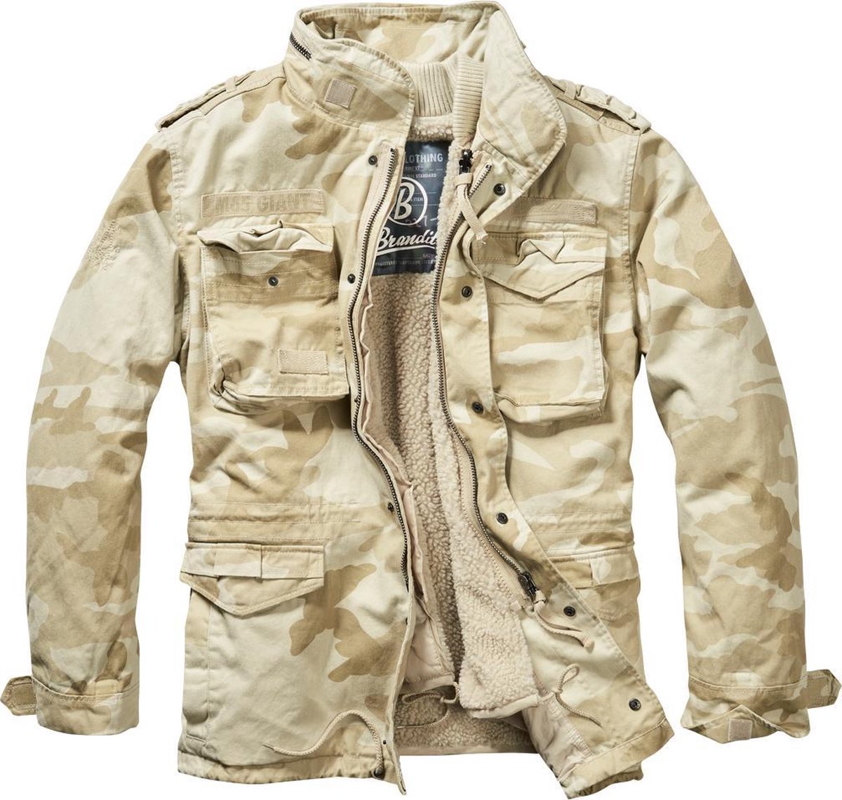 Heren Jas Jacket M-65 Giant Jacket sand camo