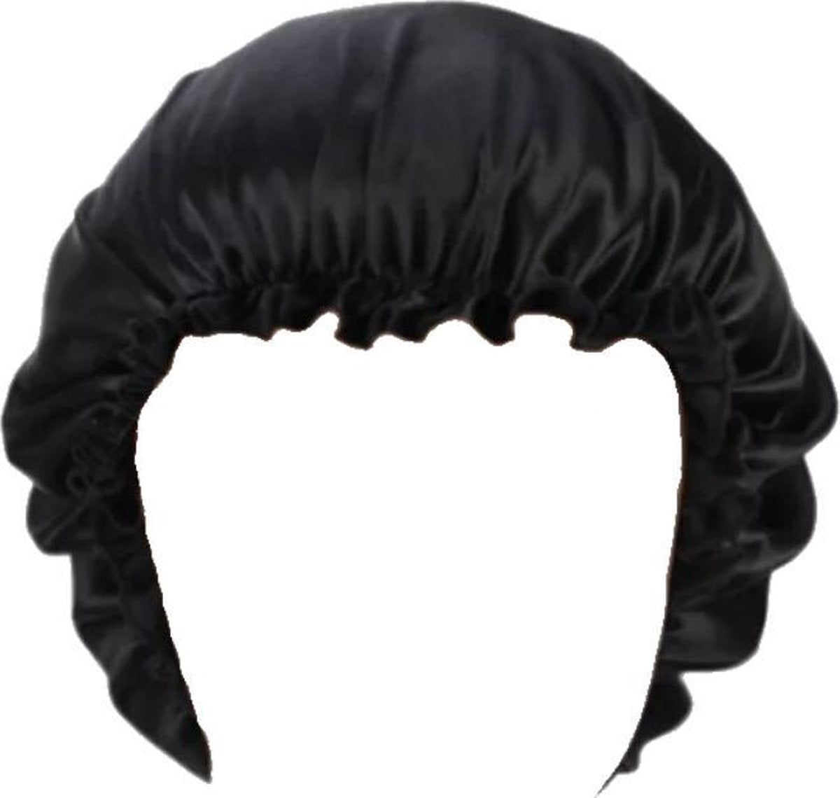YOSMO - Zijden Bonnet - Zwart - Slaapmuts - Moerbei - 100% zijde - Slaapmuts