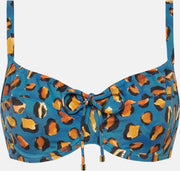Pantera beugel bikinitop Blauw maat 38B (75B)