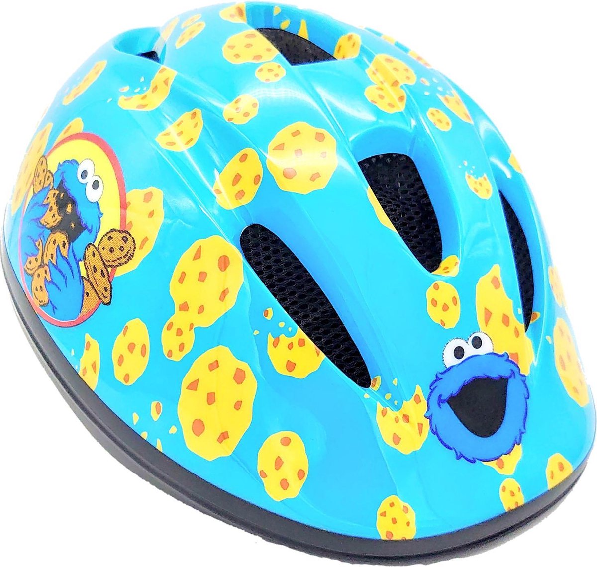 Fietshelm Kind - Koekiemonster Helm - Verstelbare Kinderhelm (48-53 cm) - 2 tot 5 jaar - Blauw