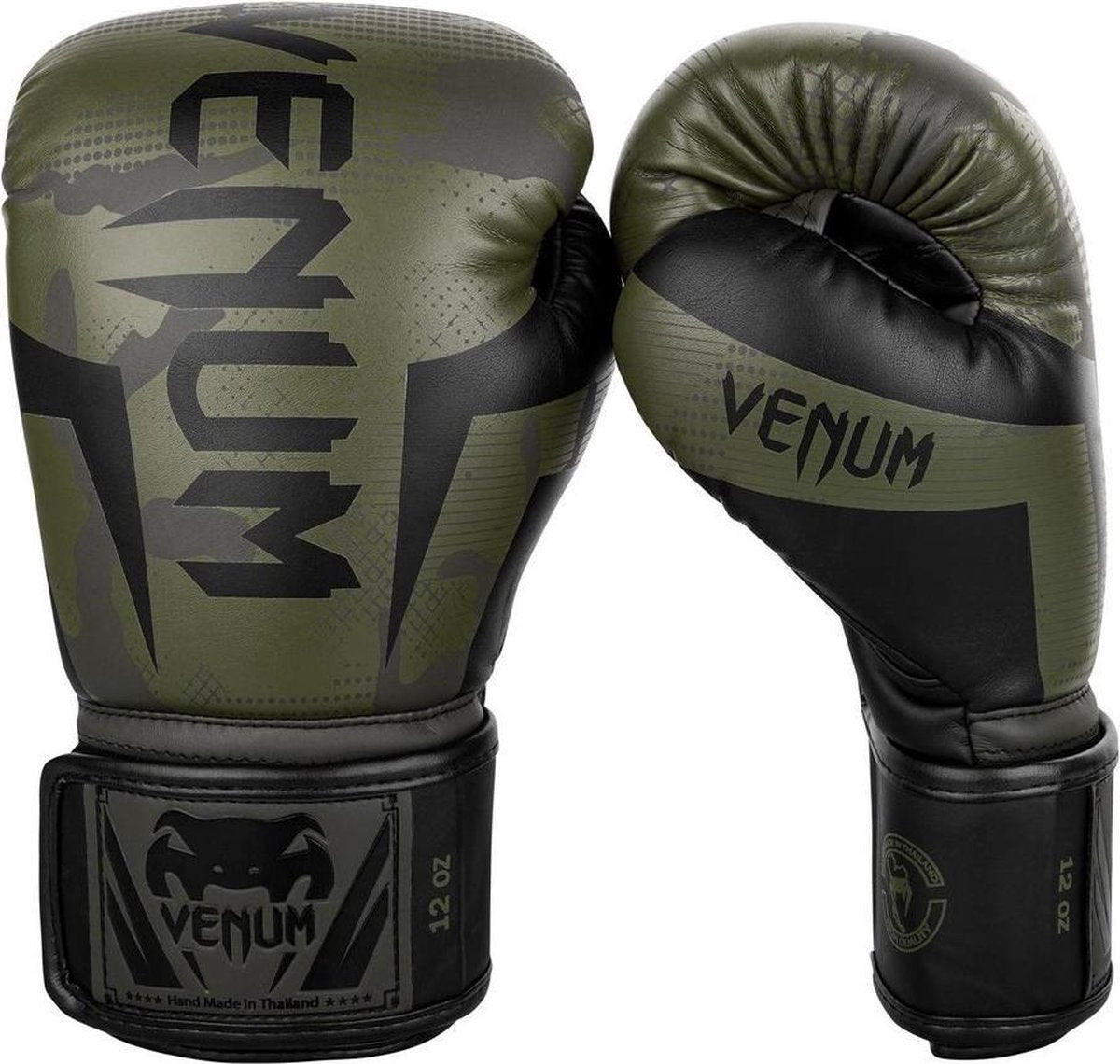 Venum (Kickboks)Bokshandschoenen Elite Khaki Camo Kies hier uw maat Bokshandschoenen: 16 OZ