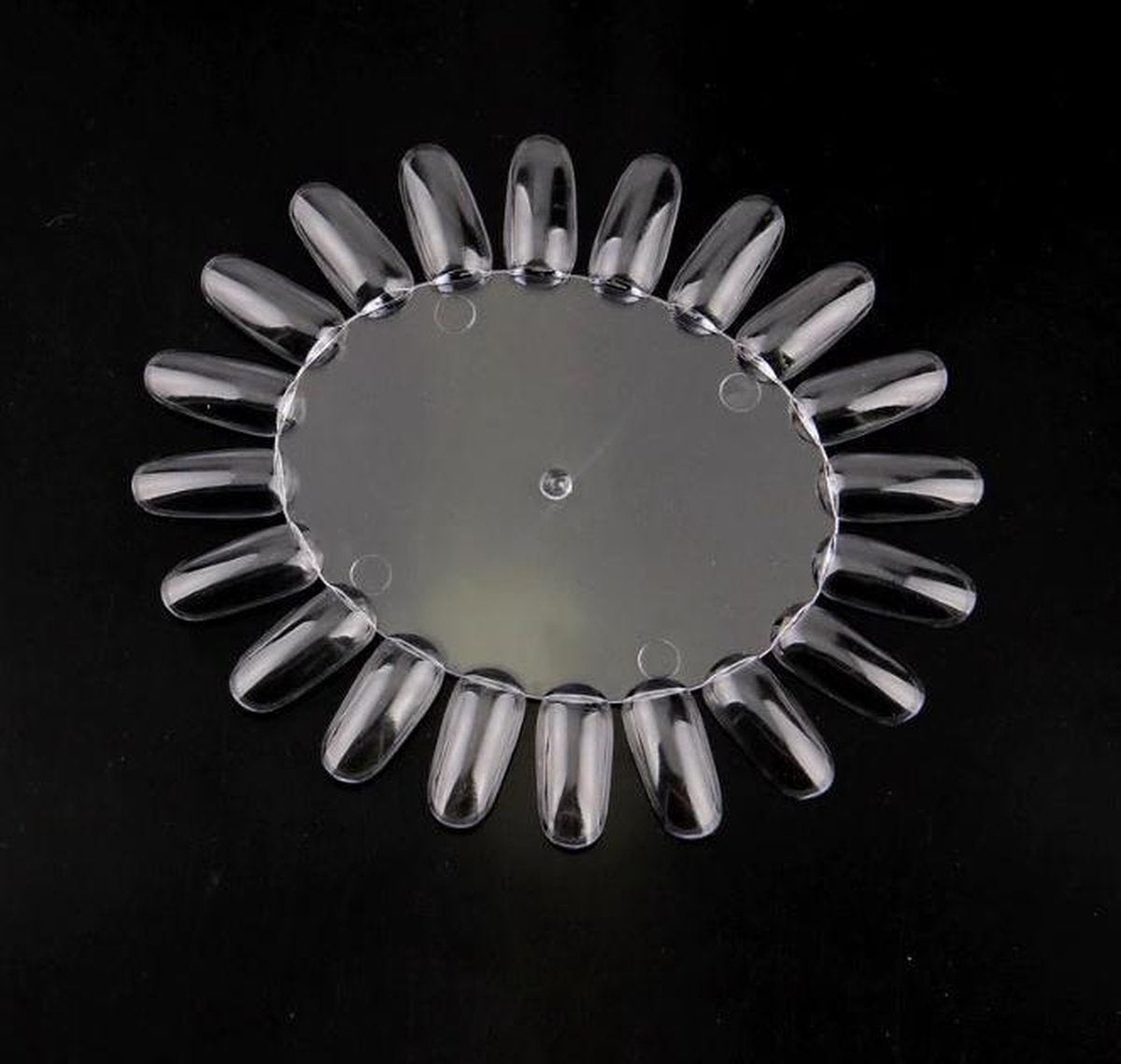 Nagel Display Palet | Oval Nail | 20 Stuks kunstnagels | nep nagels |  Kunstnagel Acrylnagel | nepnagels  transparante |