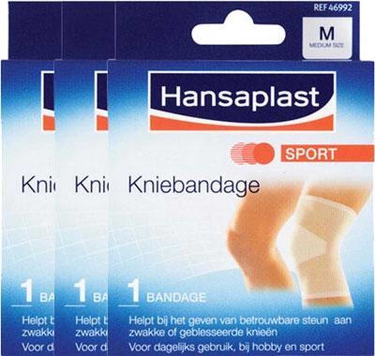Hansaplast Sport Knieband Medium Voordeelverpakking