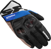 SPIDI FLASH R EVO K BLACK BLUE MOTORCYCLE GLOVES L