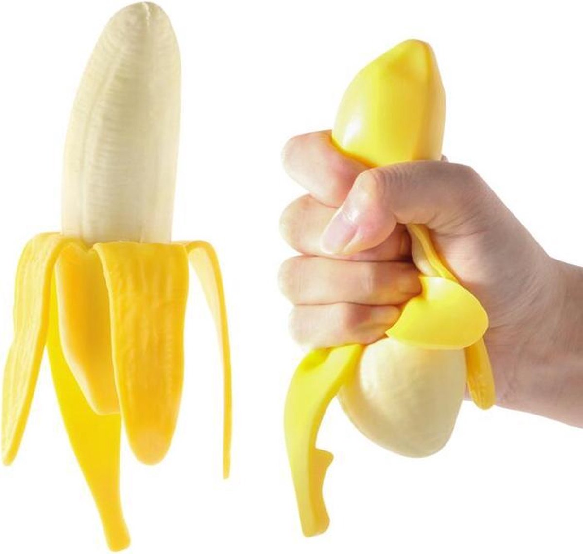 Premium Kwaliteit Knijpbal / Stressbal / Fidget Slijmbal | Anti-Stress Speelgoed / Fidget | Fruit Squishy | Banaan