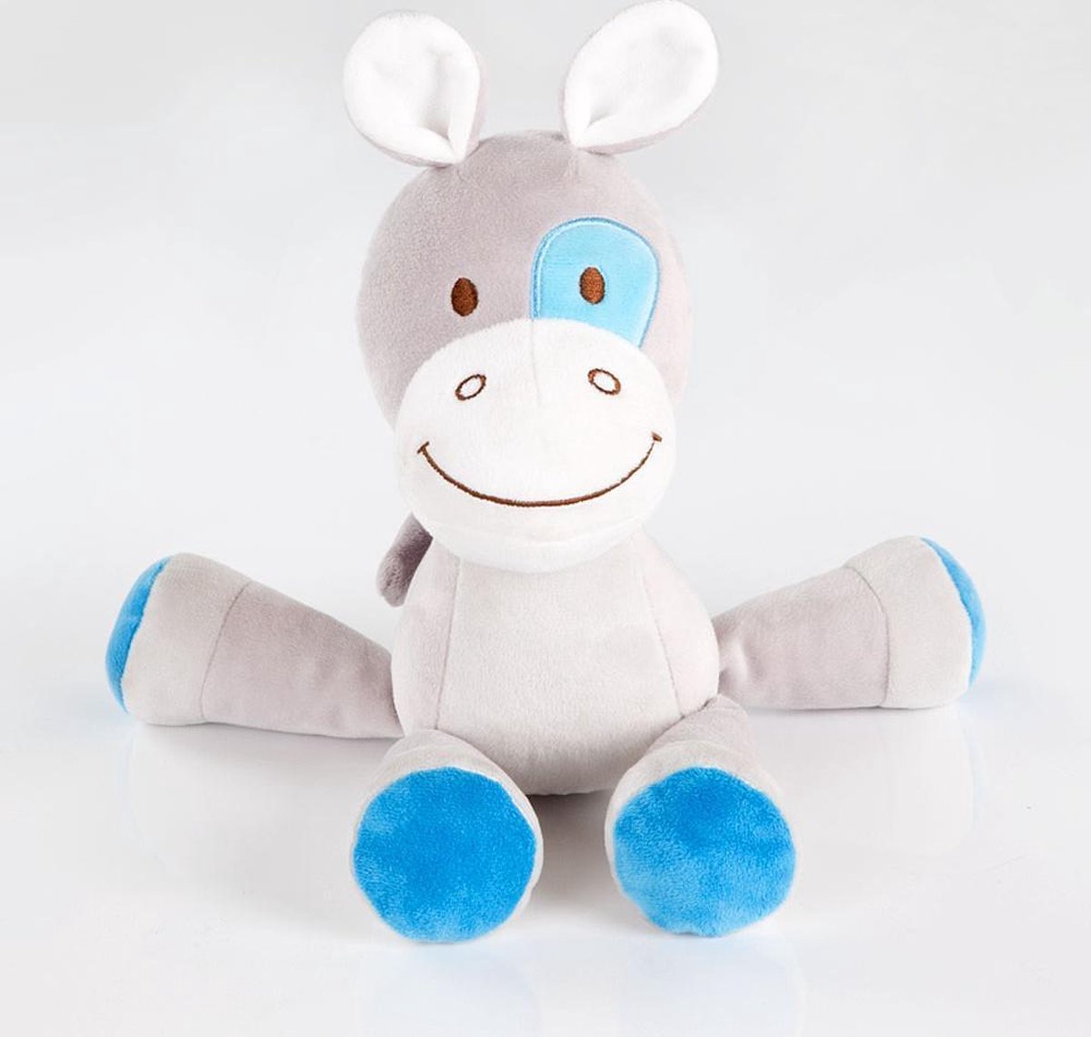 Knuffel Ezel met Slaapmuziek 19 cm Inslaaphulp