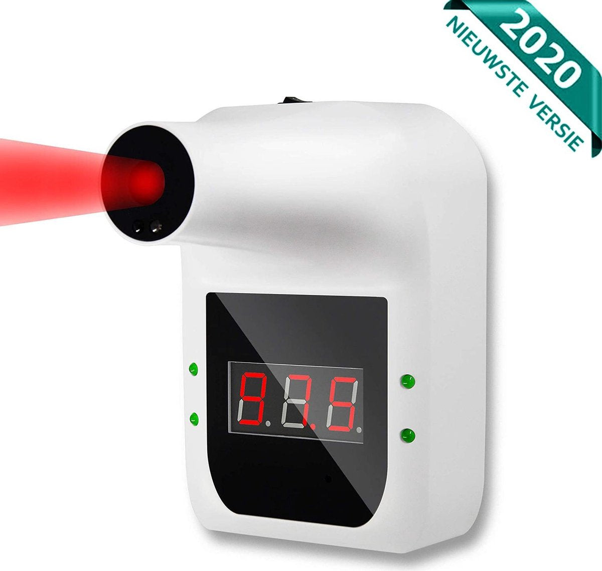 Nince Muur Thermometer Van Hoge Kwaliteit - Infrarood Thermometer voor Bedrijven - Voorhoofd Thermometer Automatisch - Alarm bij Verhoging - Wand thermometer