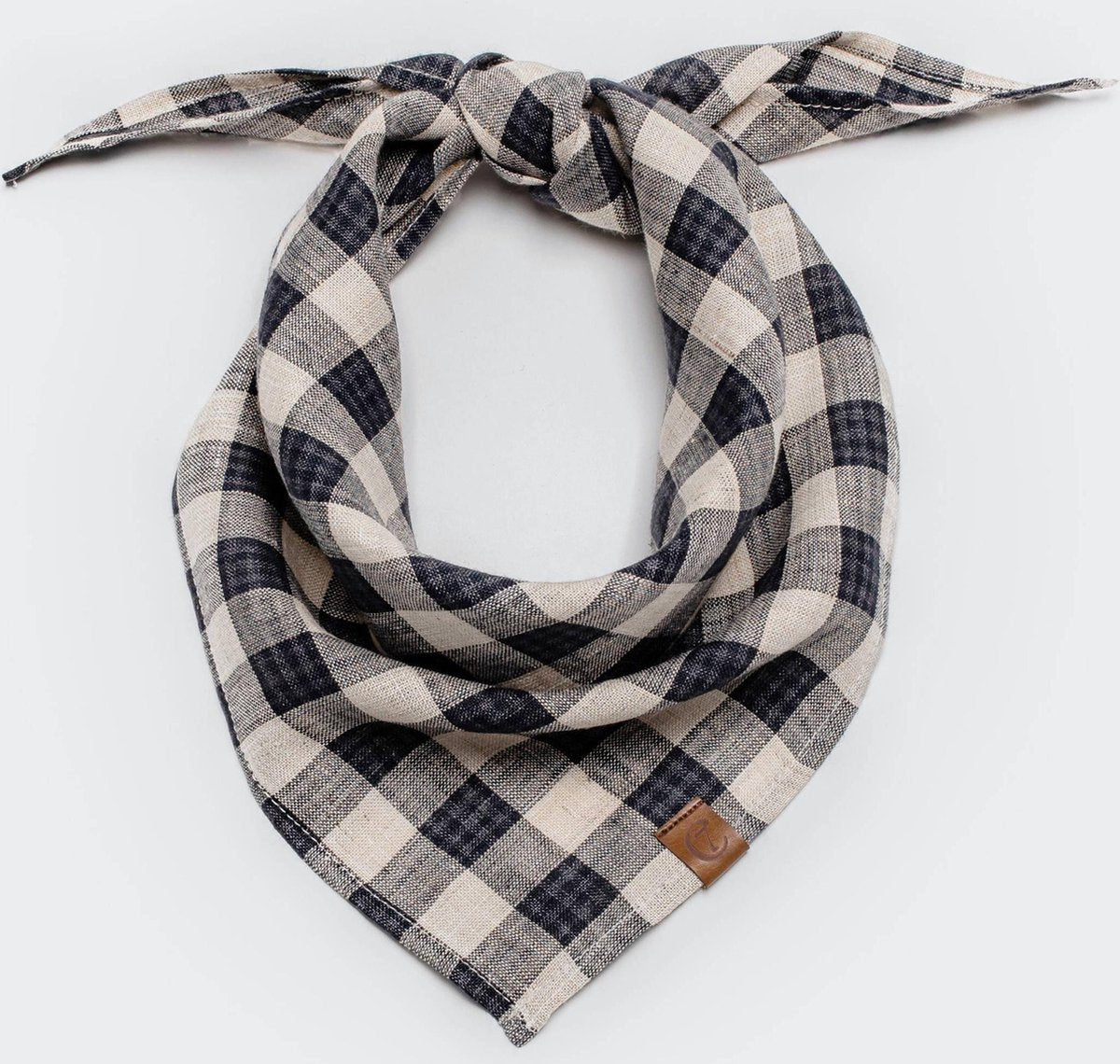 Bandana Check Dark Blue/Beige (L)