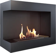 Kratki - bio-ethanol - inzethaard hoek links - sfeerhaard -60x48cm. TÜV