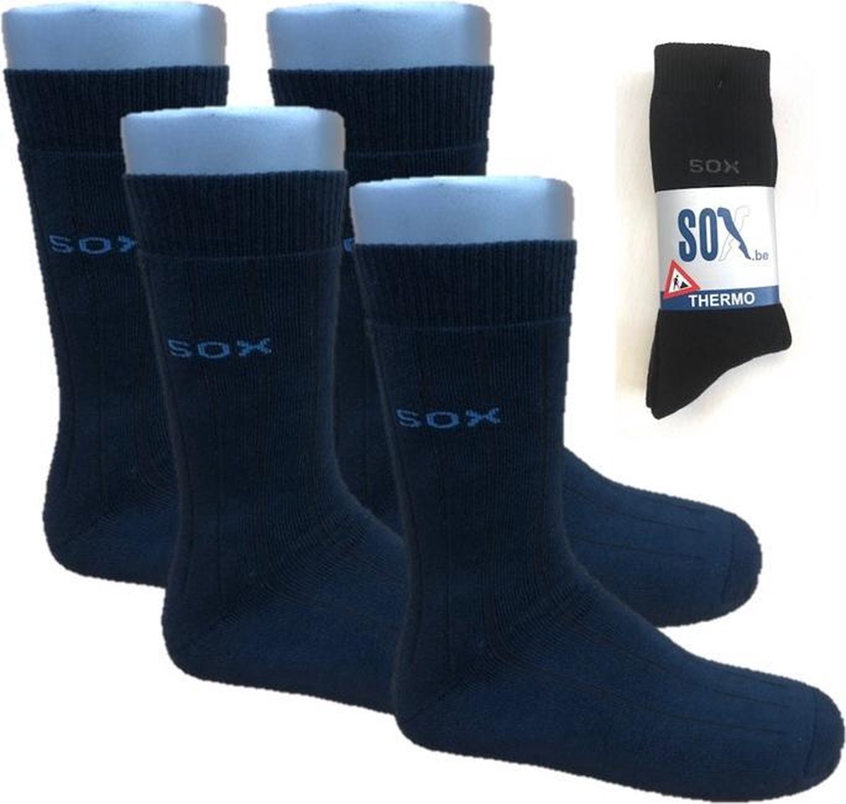 SOX Thermo 4 Pack sokken Supersterk Superabsorberend Temperatuurregulerend Maat 45-50 Werksokken Wandelsokken