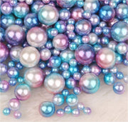 250 stuks parel kralen mix blauw - roze 4-6-8-10 mm
