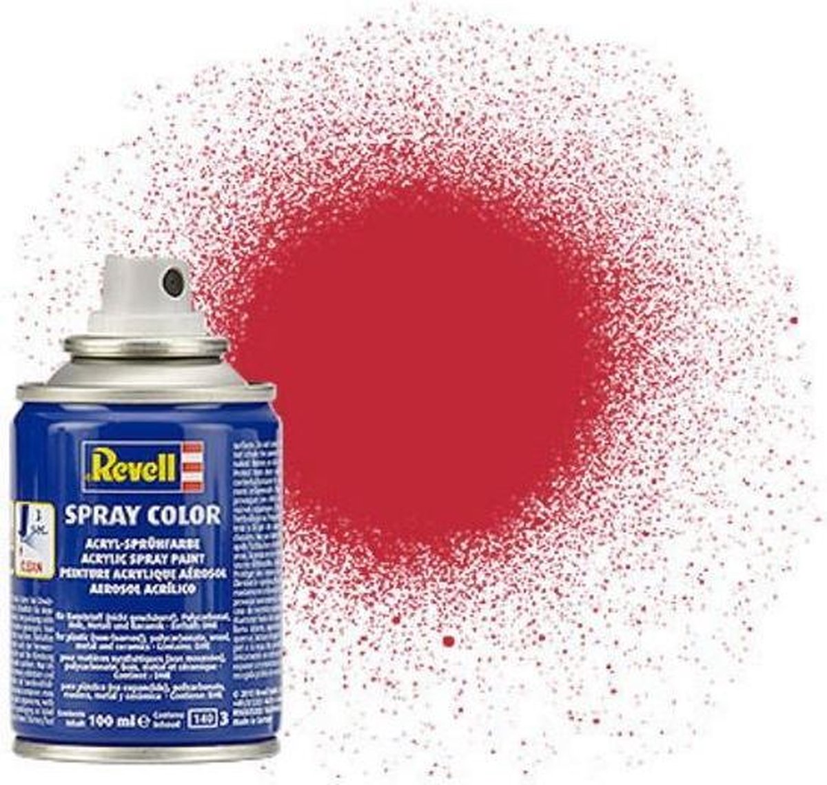 Revell #36 Carmine Red - Matt - Acryl Spray - 100ml Verf spuitbus