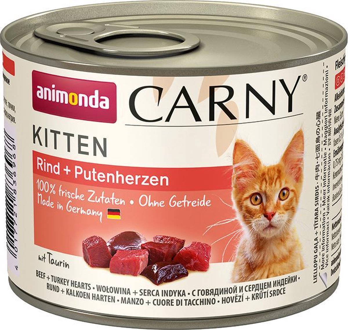 Animonda Carny Rund + Kalkoenhart kitten 6 x 200 gram