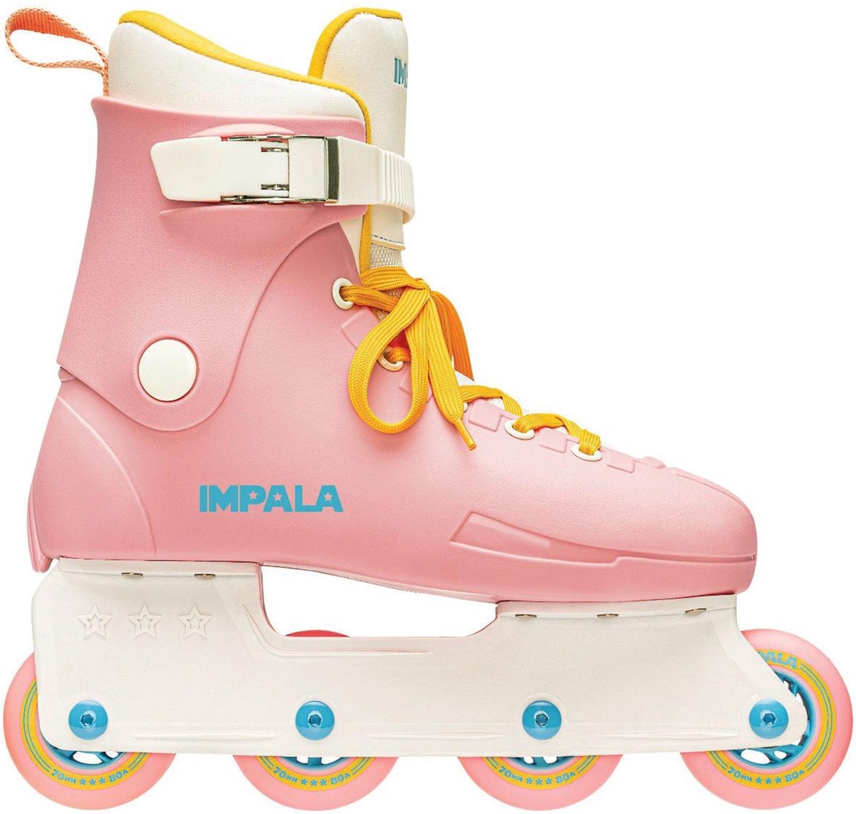 Impala Inlineskates - Maat 37 - UnisexKinderen en volwassenen - roze/wit/geel
