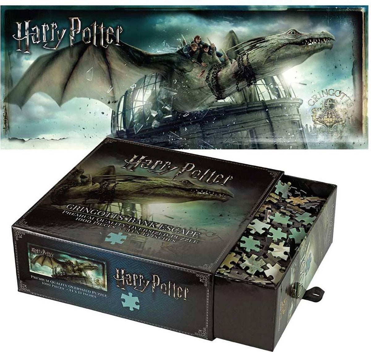 Harry Potter Puzzel - Legpuzzel -  Gringotts Bank Escape - 1.000 stukjes