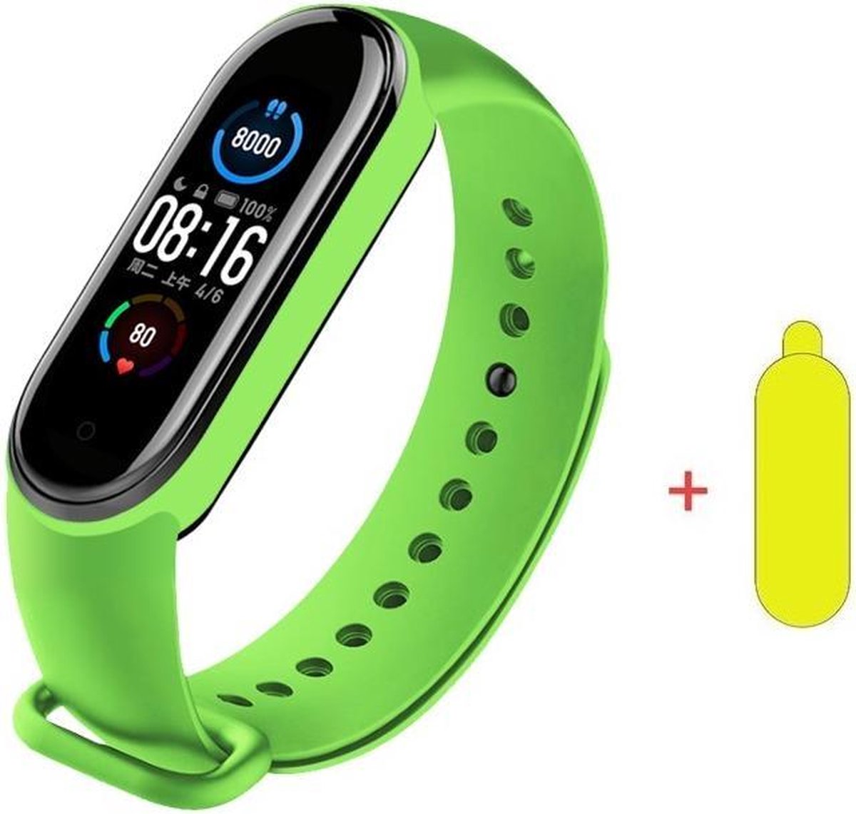Smartwatch Dames-Smartwatch Stappenteller -Sport horloge -Smartwatch Heren-Smartwatch Kinderen-Activity Tracker - Bloeddrukmeter  -Hartslagmeter - Afstandmeter- Calorieënteller- Fitness Tracker- Zuurstofmeter-  Alternatieve Fitbit-IOS & Android-Groen