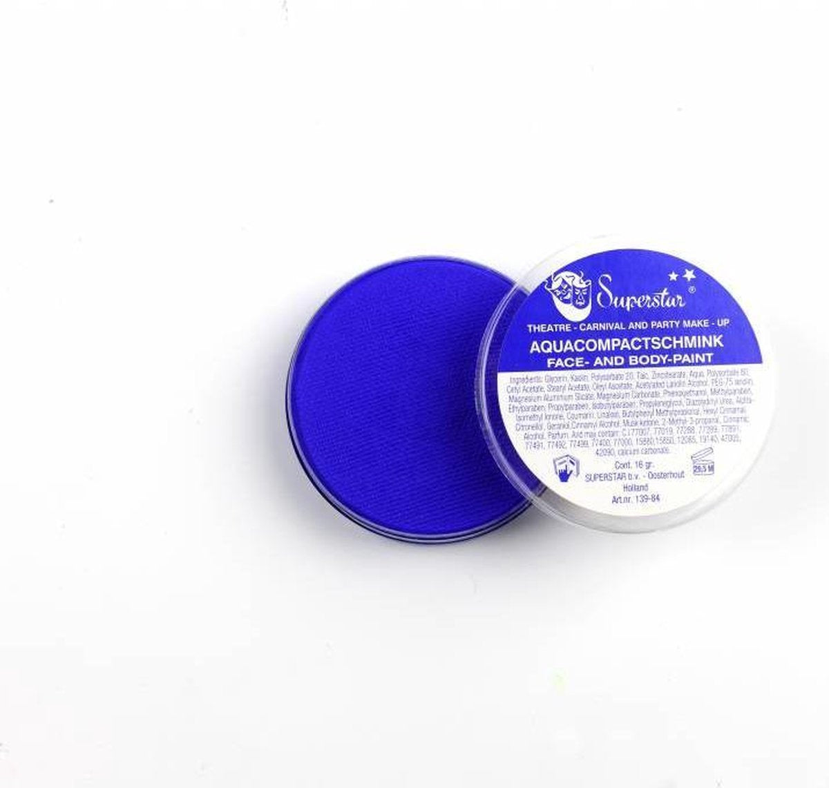 Aqua facepaint 45gr blauw