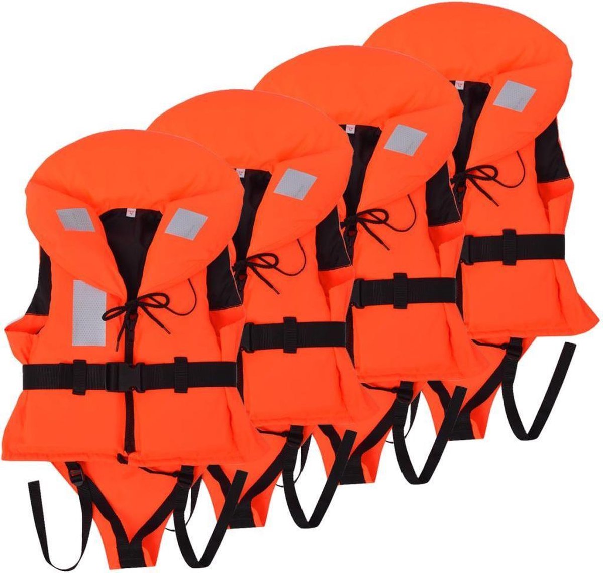 4 zwemvesten Reddingsvesten Oranje 10-20 kg 100N 4 STUKS voordeel - Zwemvesten - Reddingvest Kinderen