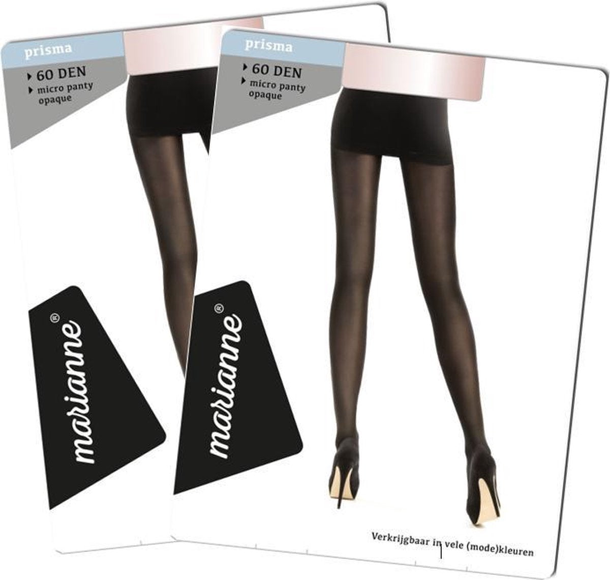 2 Pack Marianne Panty 60 Denier Donker Marine S/M