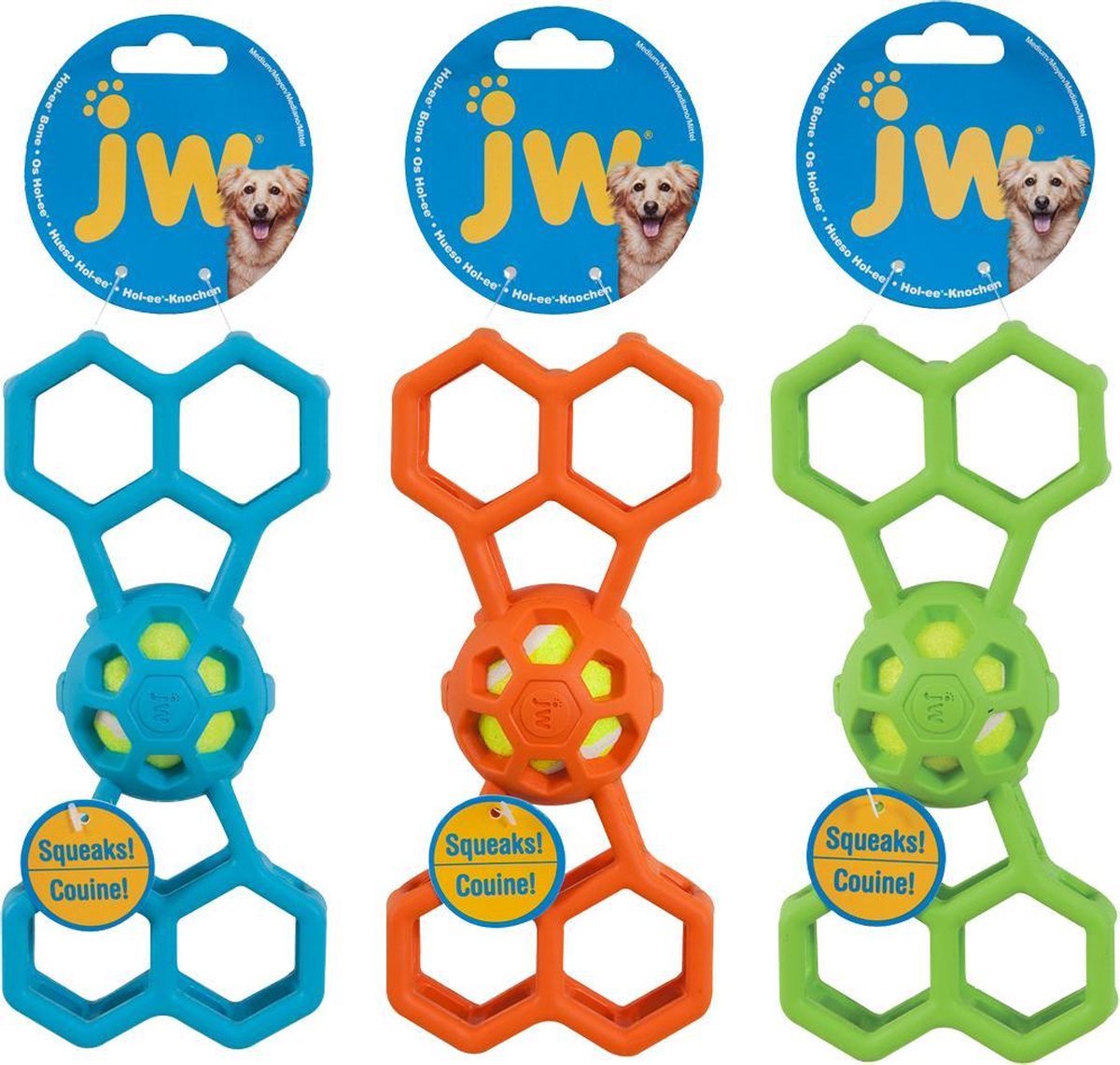 JW Hol-EE Bone with Squeaker Medium 20cm