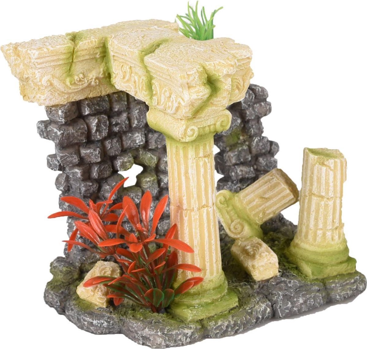 Aquarium decoratie Colossos Zuilen  - 16 x 10 x 13 cm