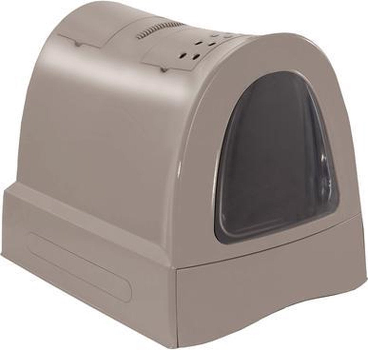 Imac kattenbak zuma met schuiflade taupe - 40x56x42