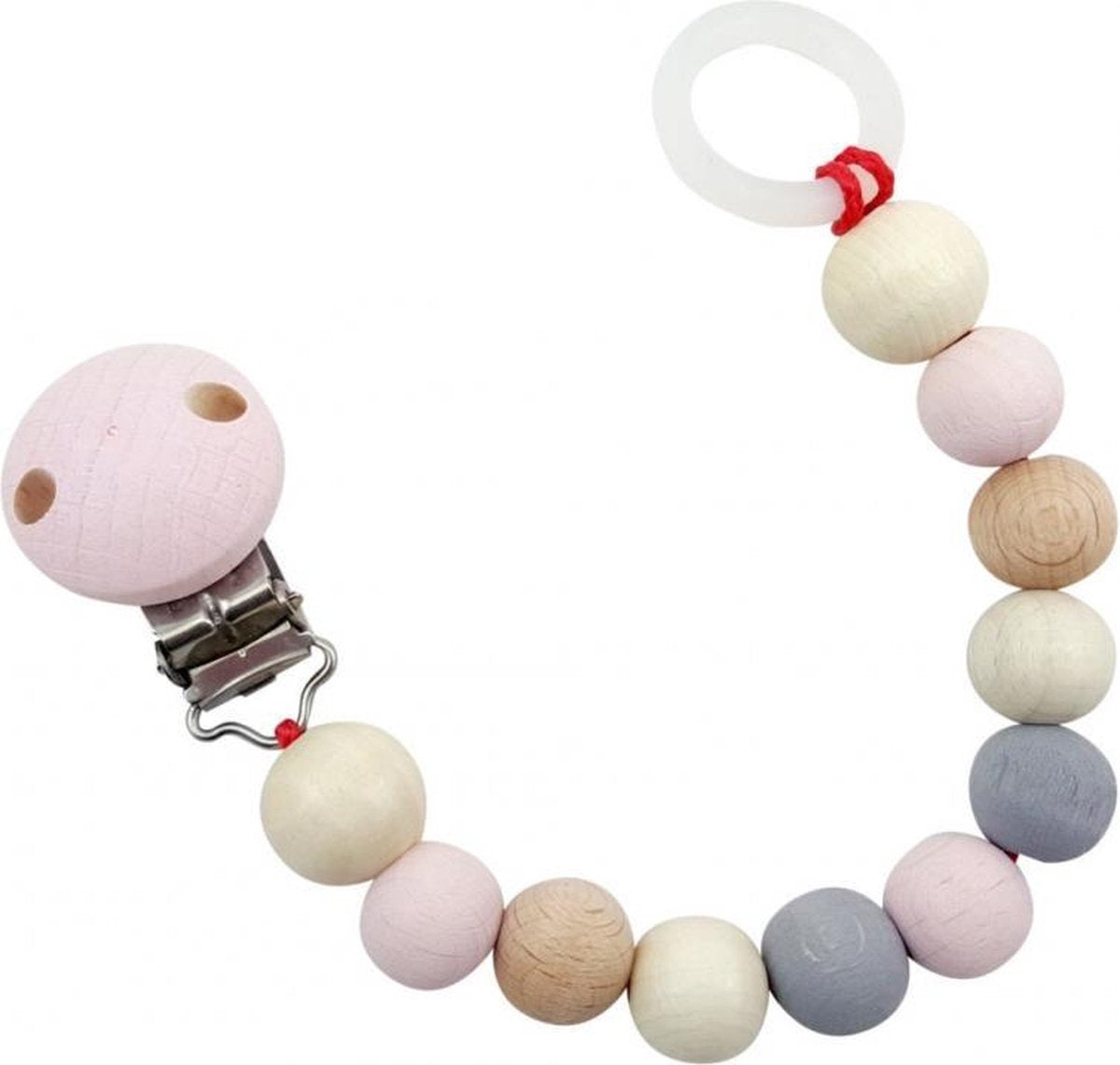 Speenketting roze/naturel