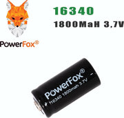 PowerFox® 1x 16340 Lithium batterij 3