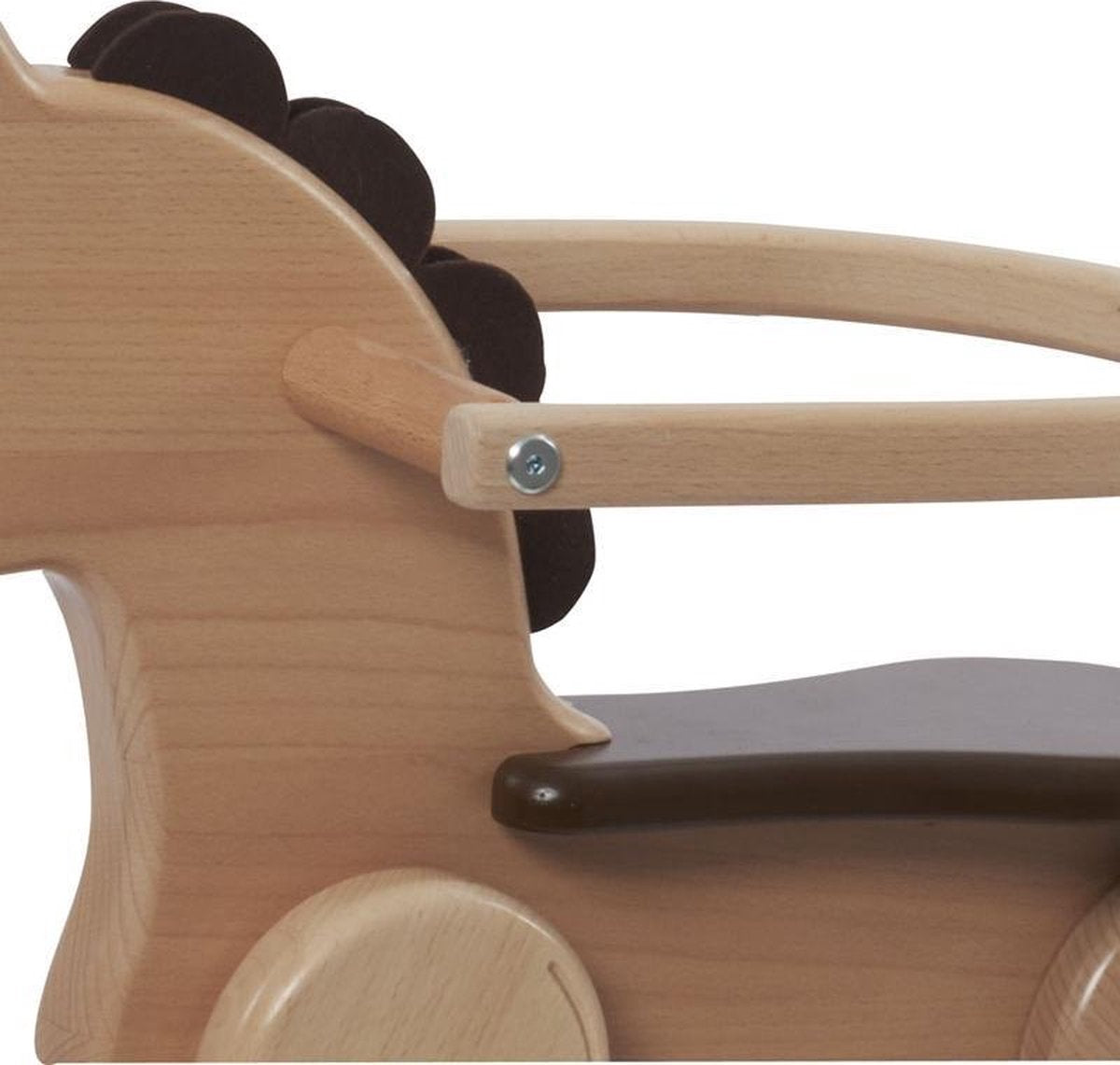 Nic Rugsteun Voor Hobbelpaard Hout 83 Cm Bruin