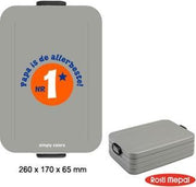 Mepal lunchbox TO GO illustration - Large - Grijs  - Papa is de allerbeste!