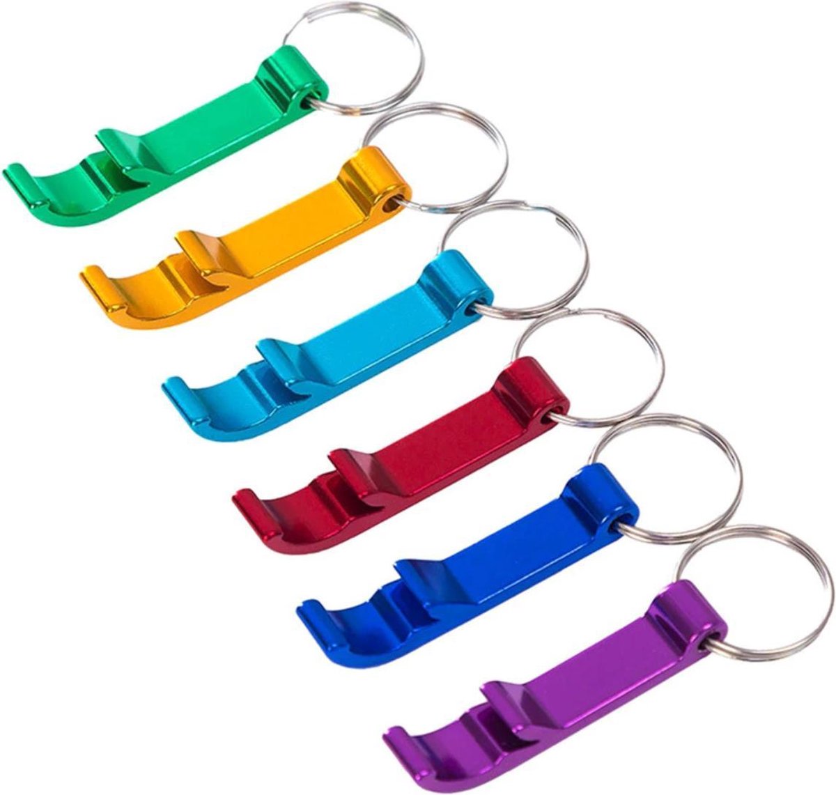 Hiden | Bieropener Sleutelhanger - Flesopener - Mixed Kleuren | 2 stuks